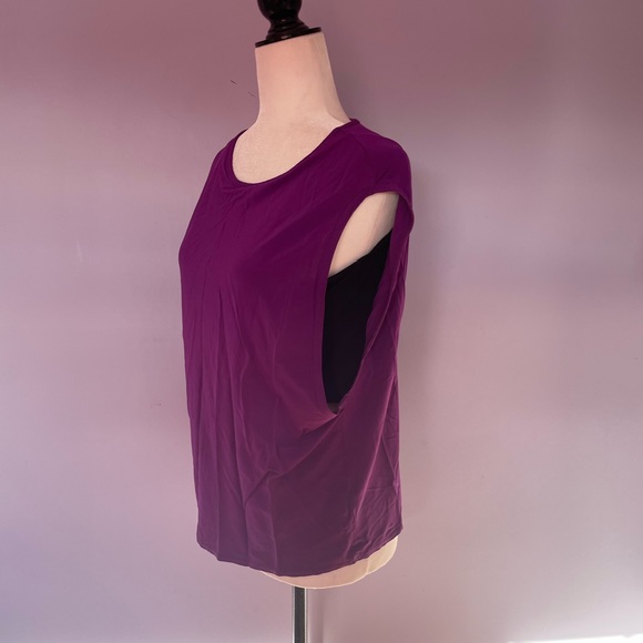 Helmut Lang Purple Jersey Faint Tank Top - Picture 3 of 5
